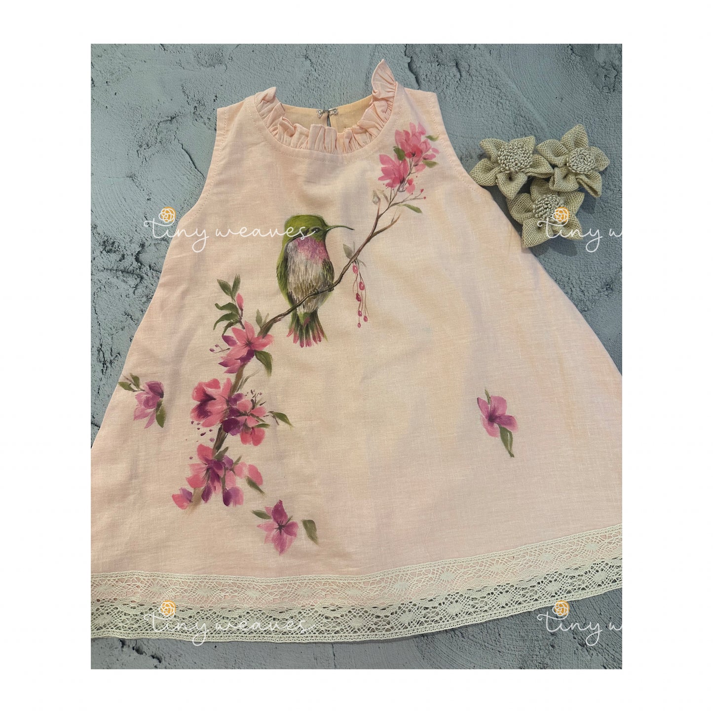 singing bird A-line dress