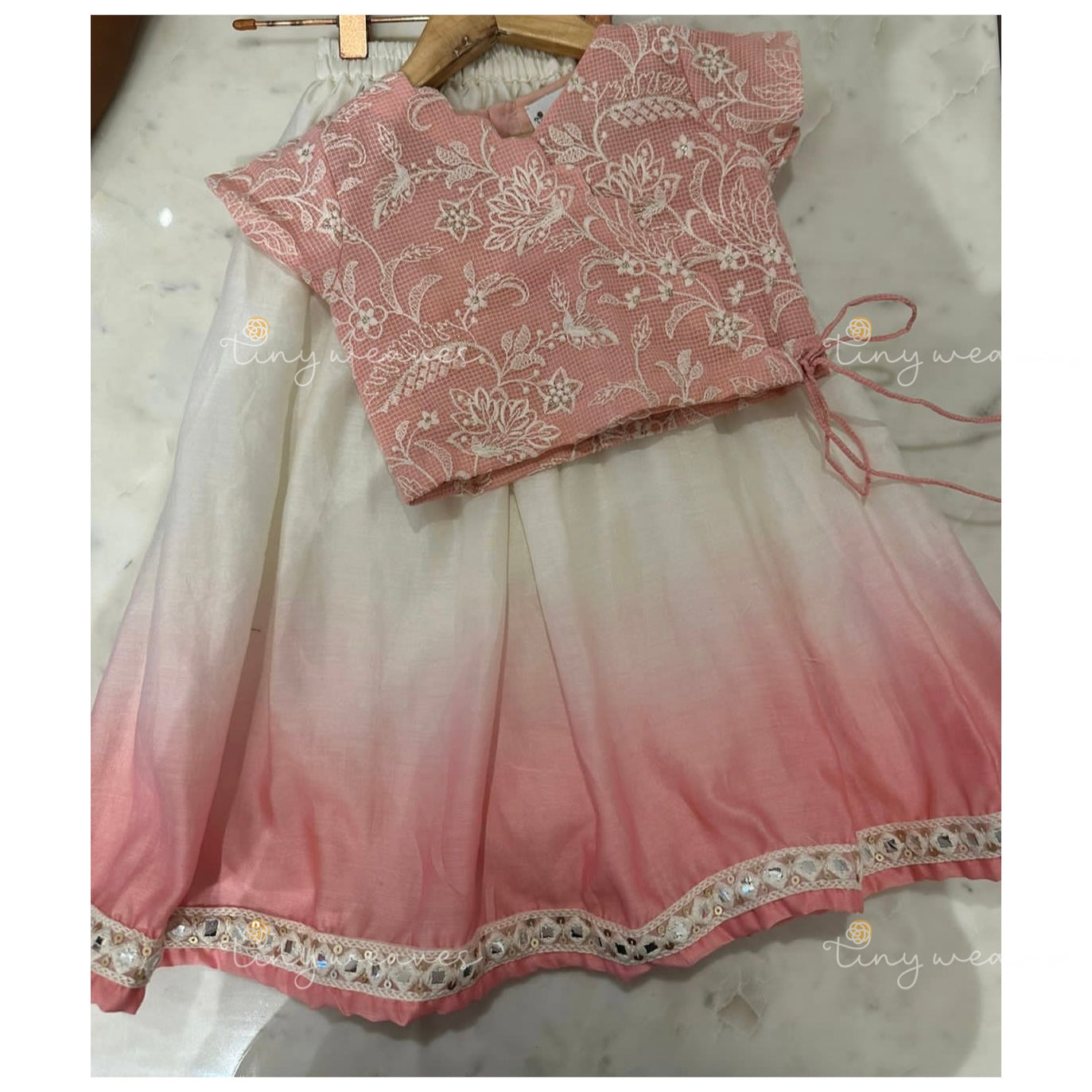 Ballet White skirt set