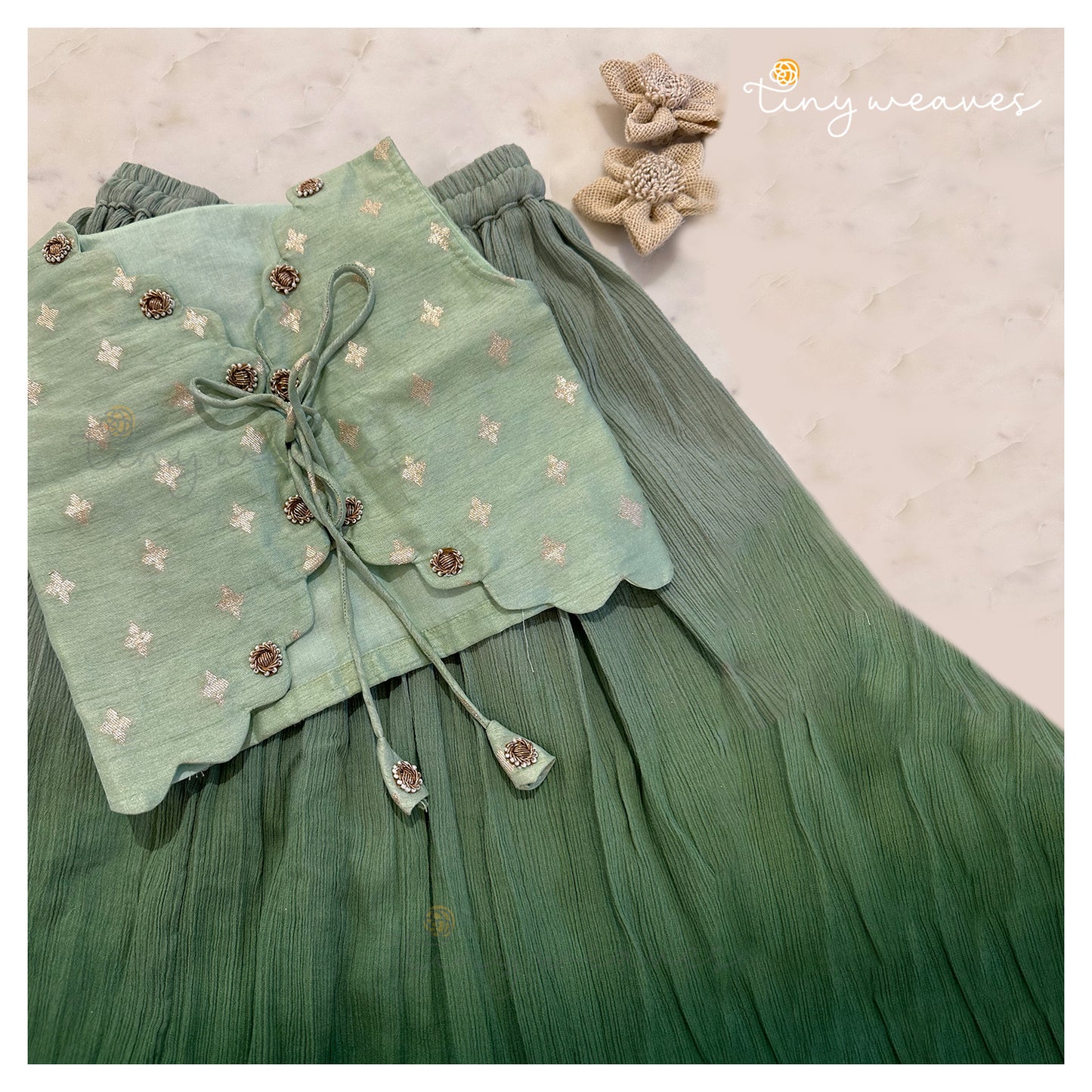 Garden Breeze Ombre Skirt Set