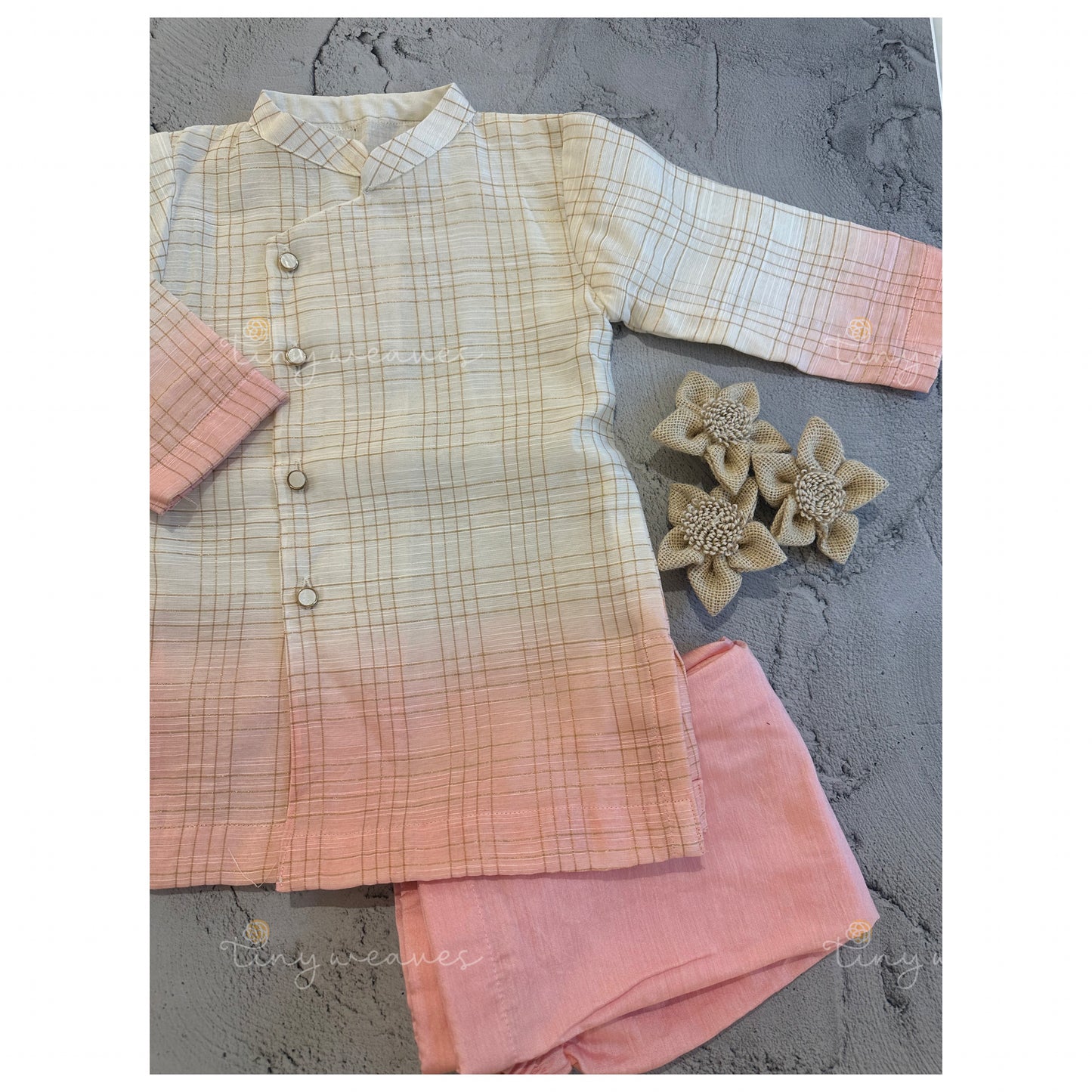 Blush Ombre kurta set