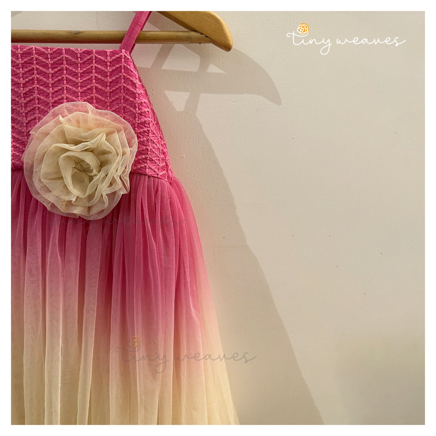 Rose Tulle Ombre Frock ( Pink )