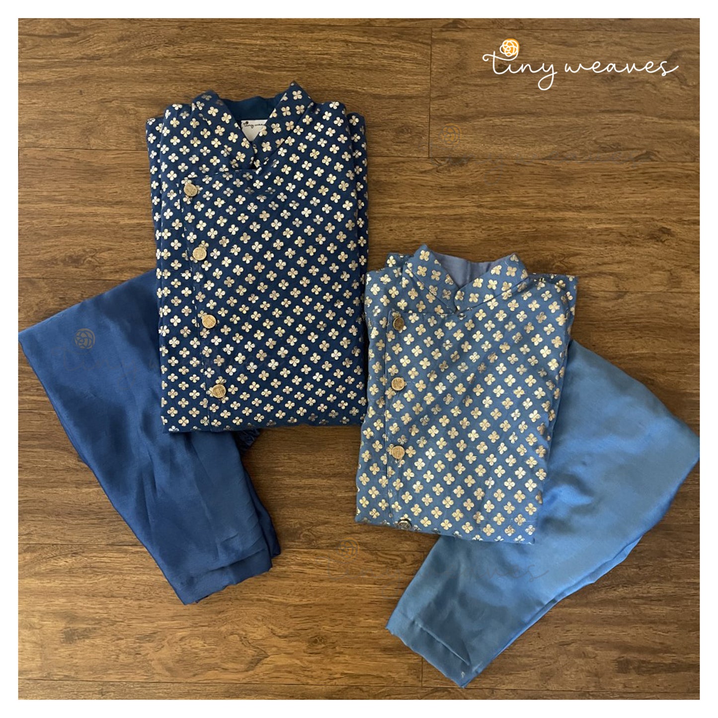 Powder blue kurta set