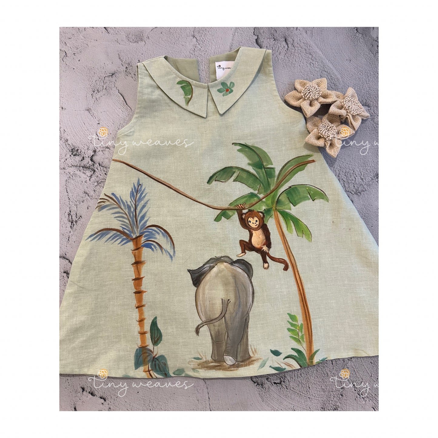 Elephant in Jungle Frock