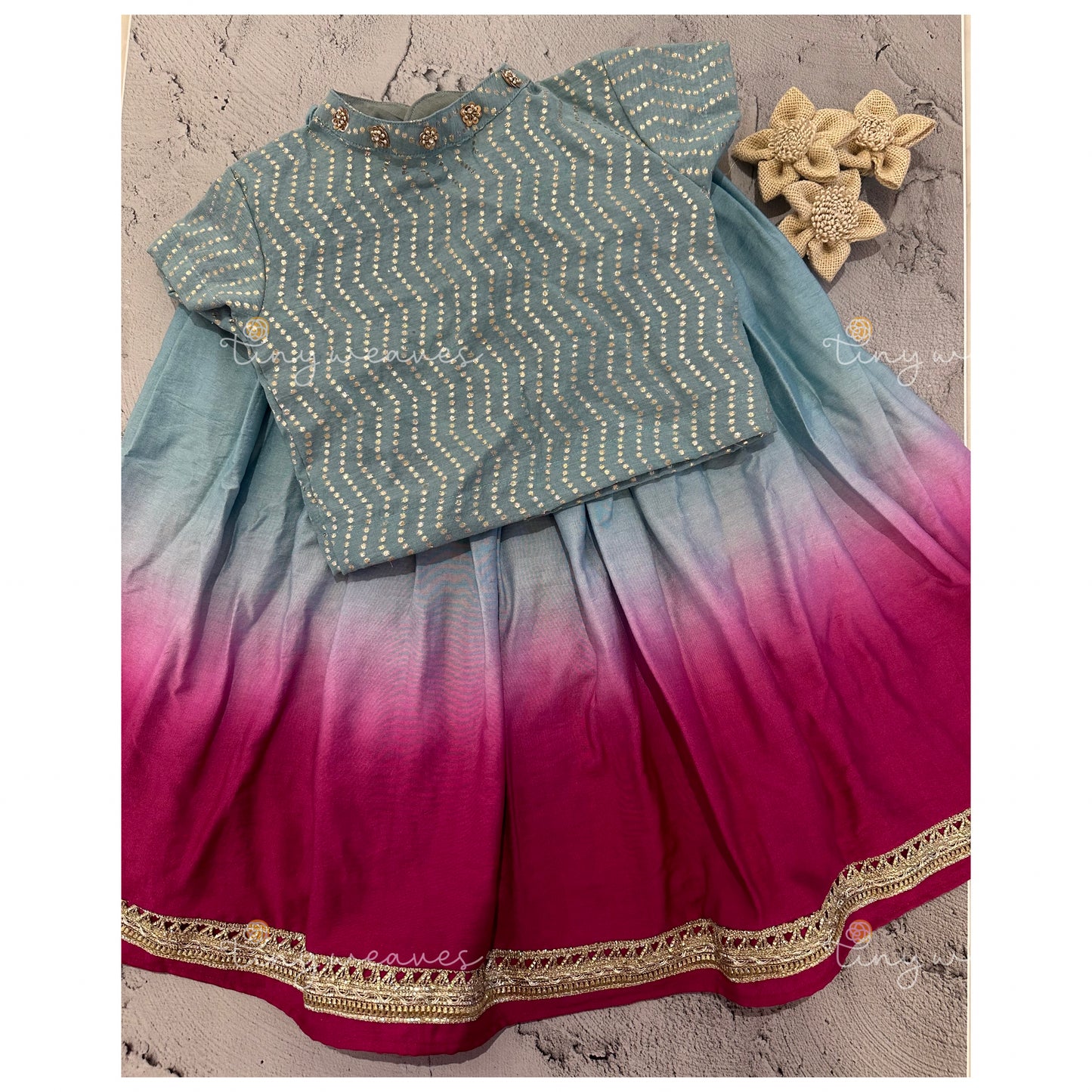 Ombre skirt set