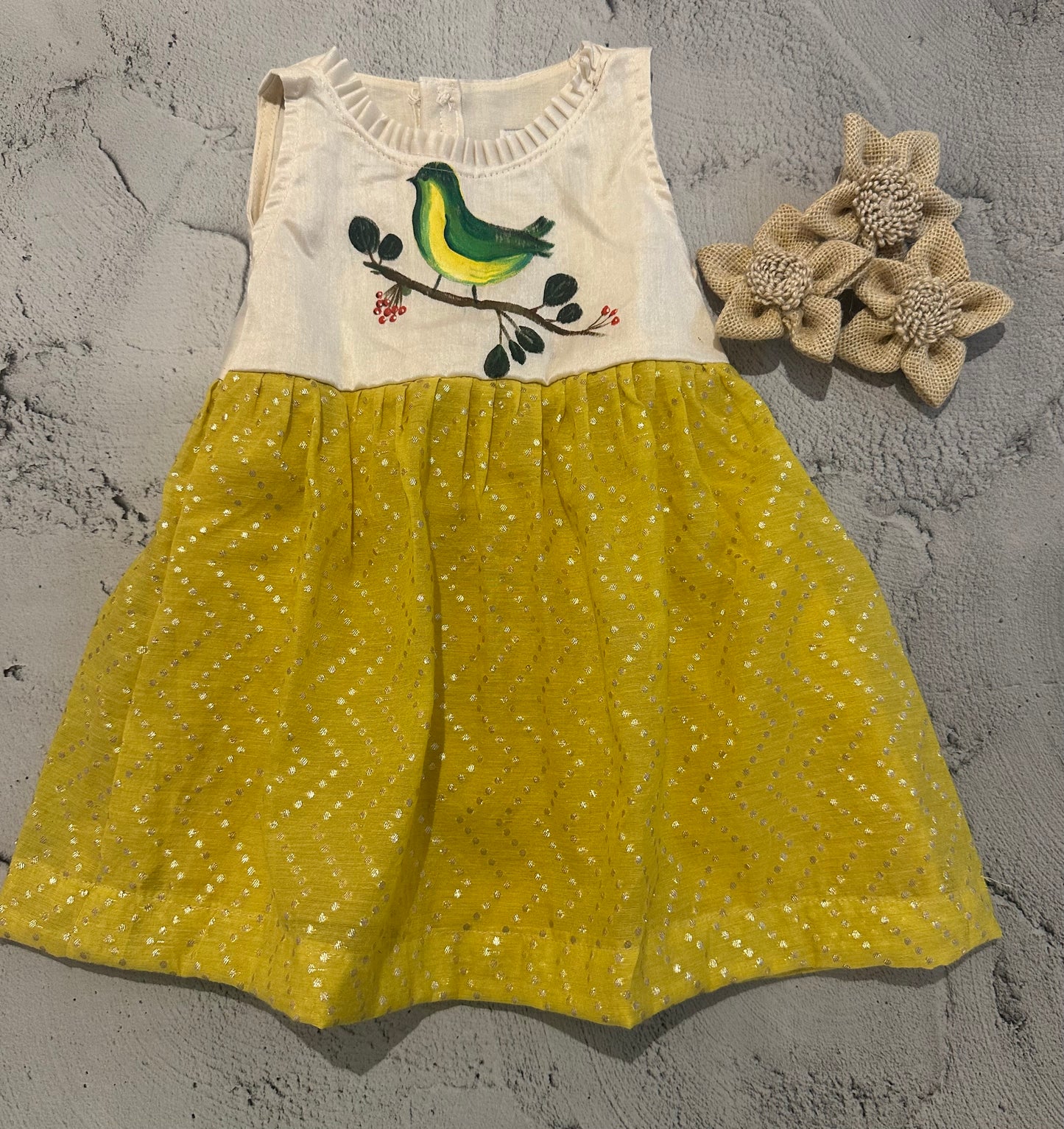 Hand painted bird dress (Copy)