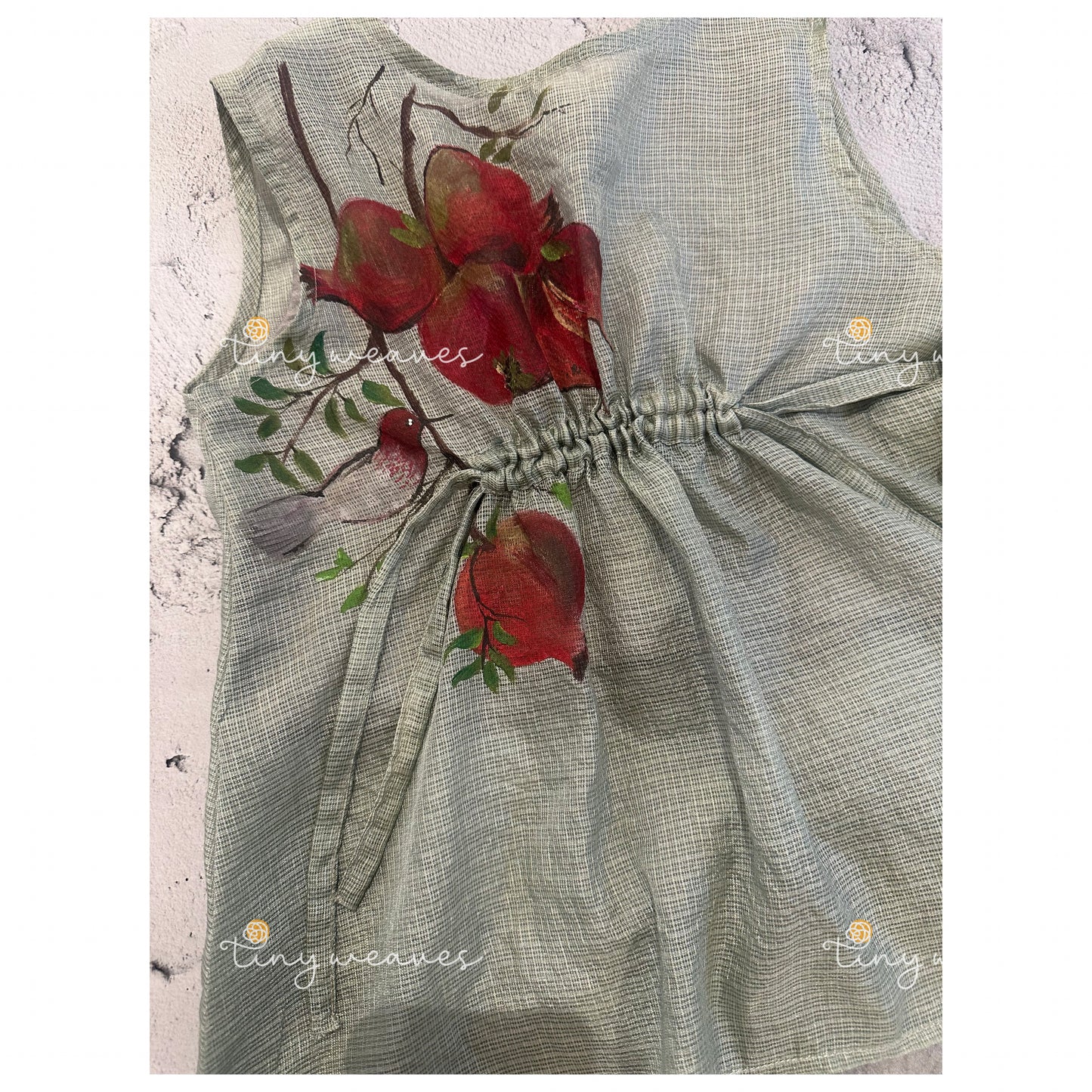 Pomegranate kaftan set grey