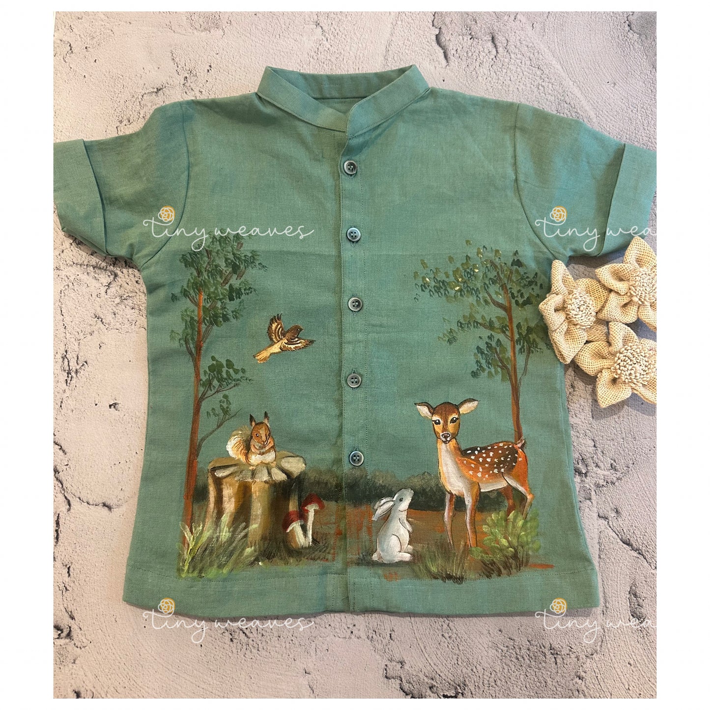 Teal jungles shirt