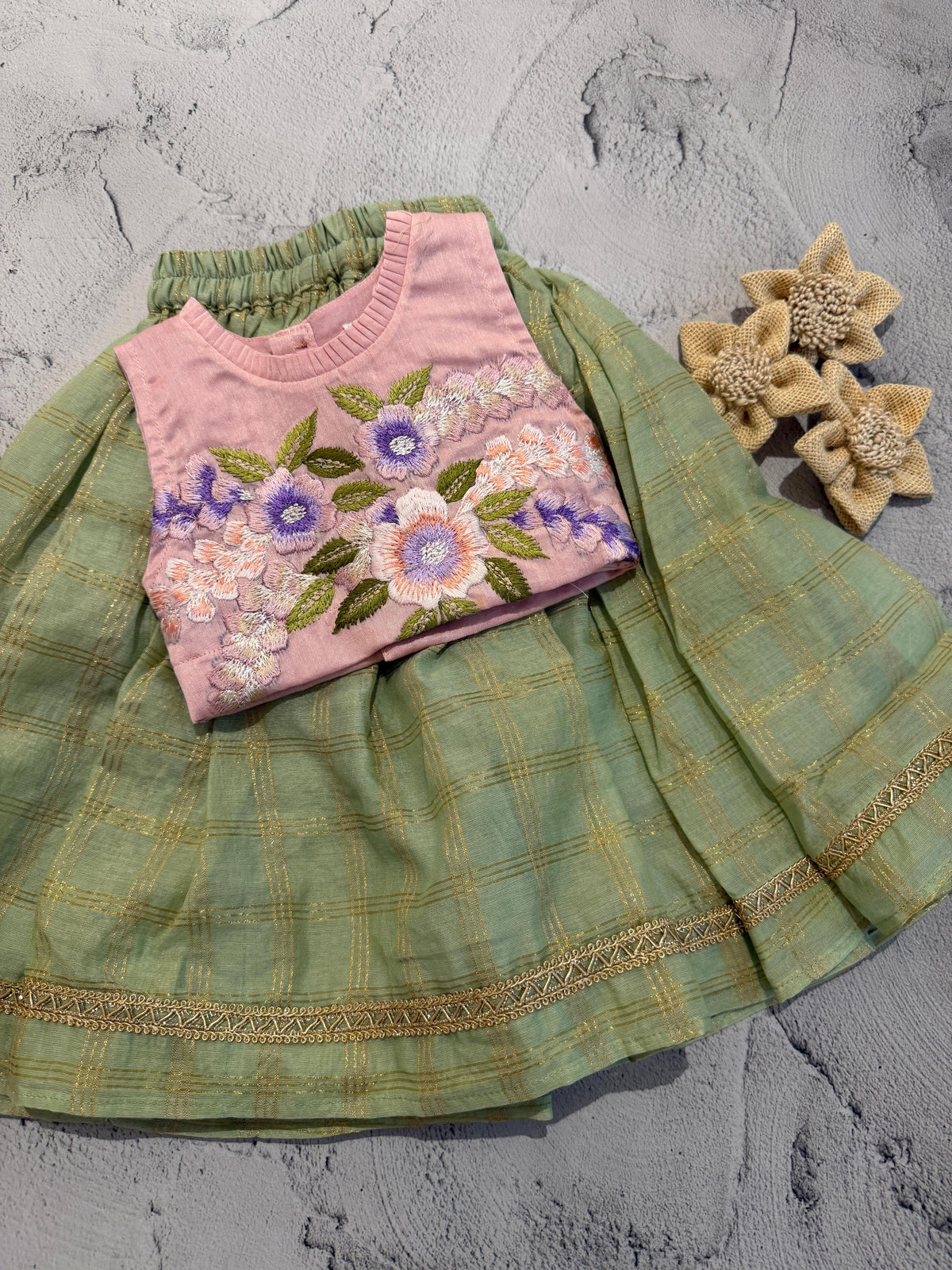 meadow blush skirt set