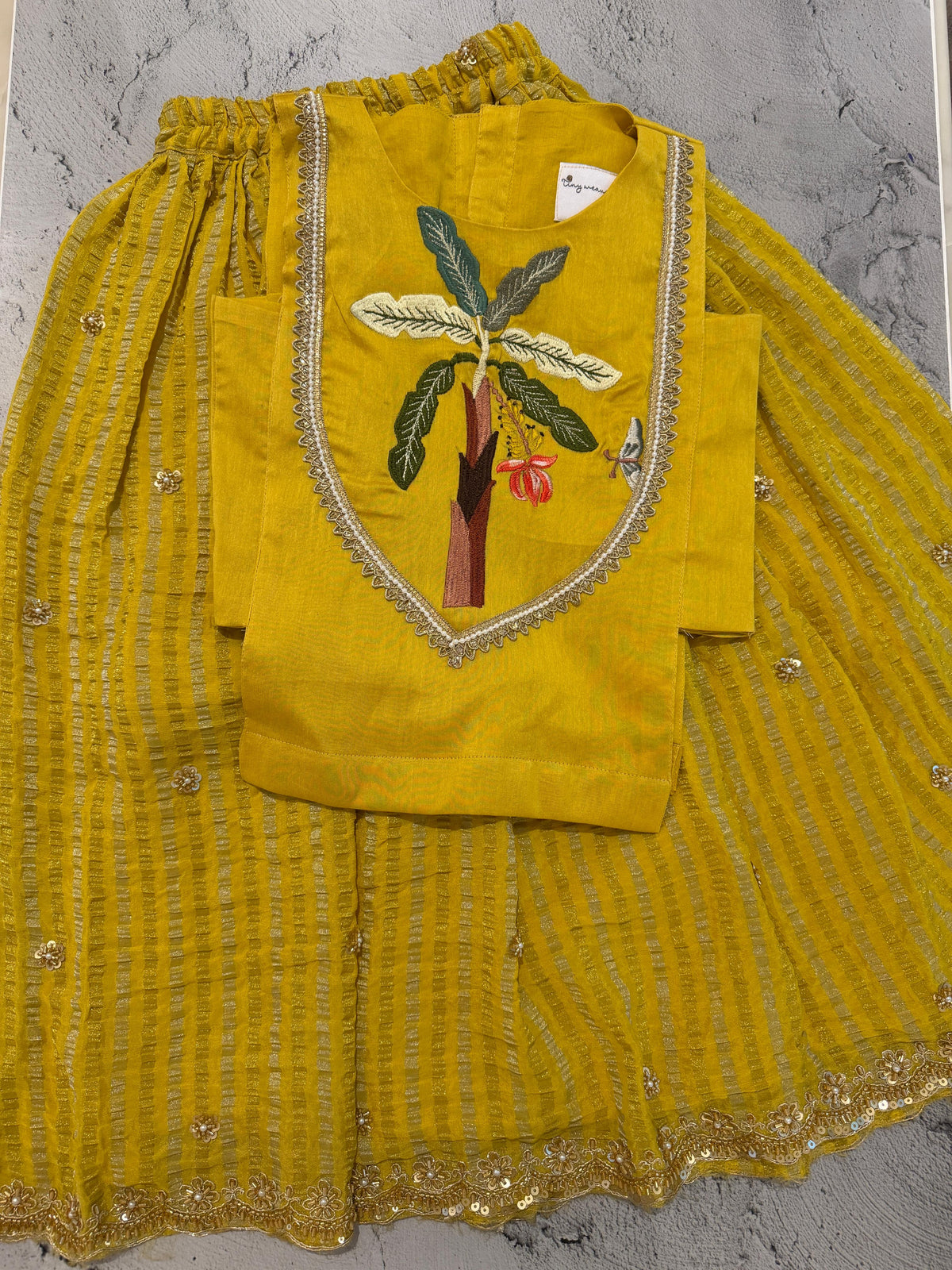 Banana Grove Embroidered Skirt Set
