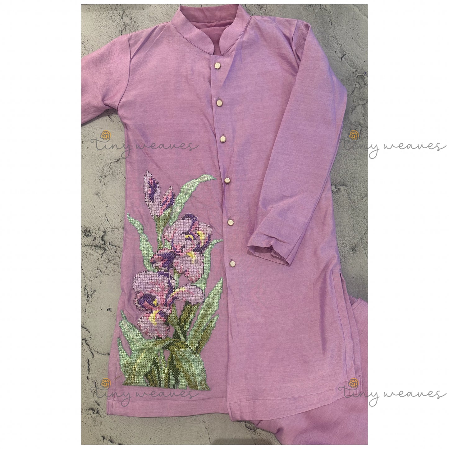 creeper lilac kurta set
