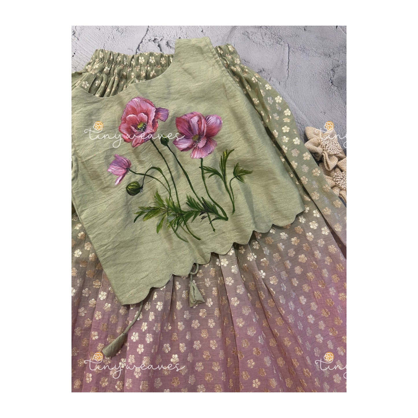 Camellia hand-painted set