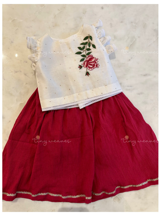 The rose skirt set