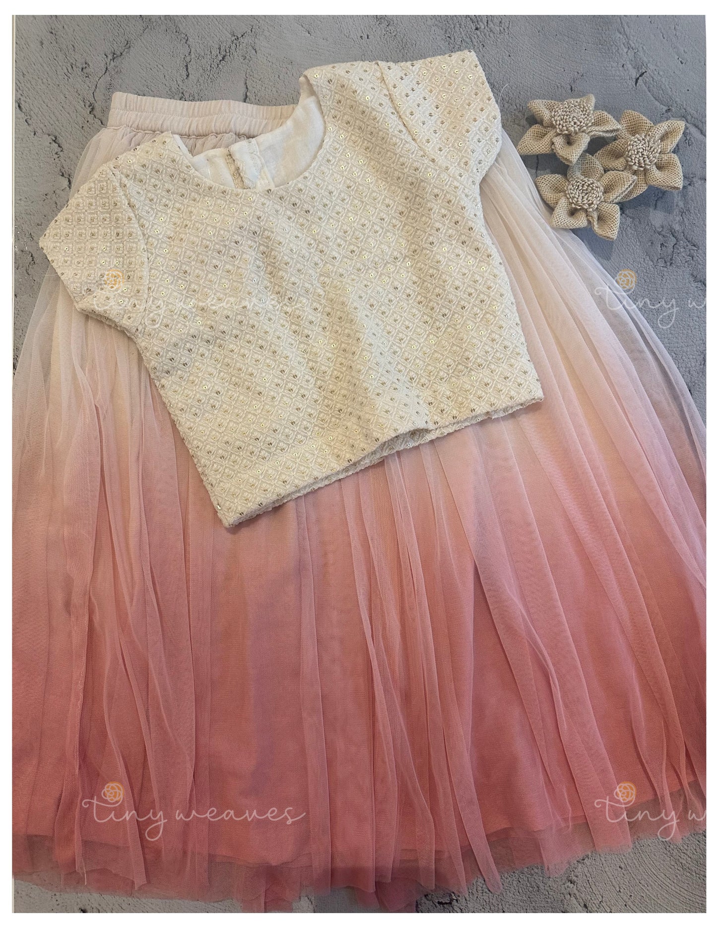 Pink Frost skirt set