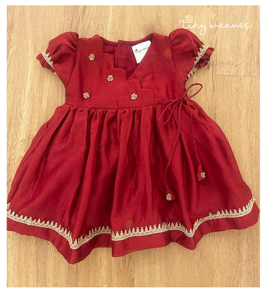 The angarakha dress [ red]