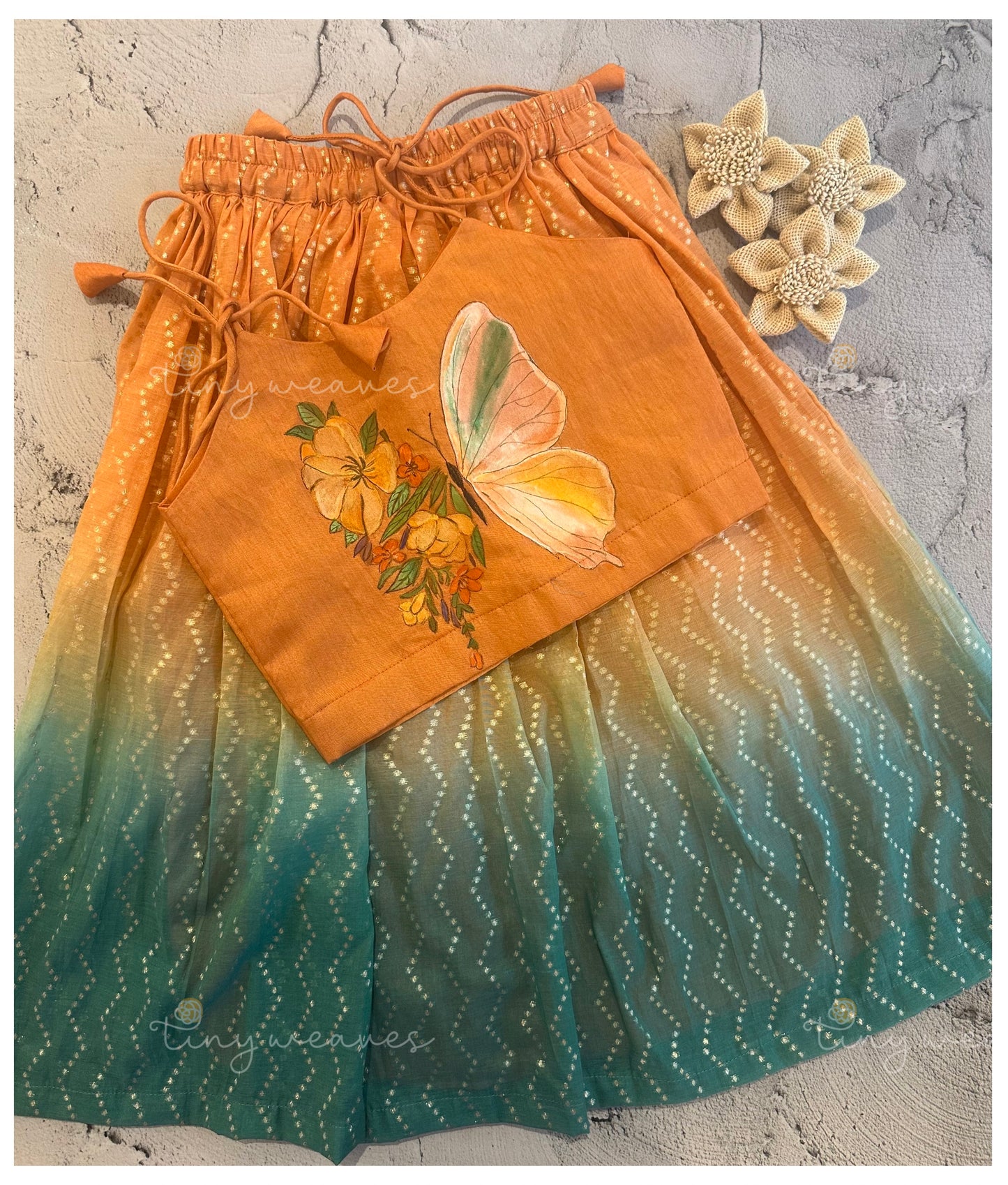 Butterfly Garden Skirt Set