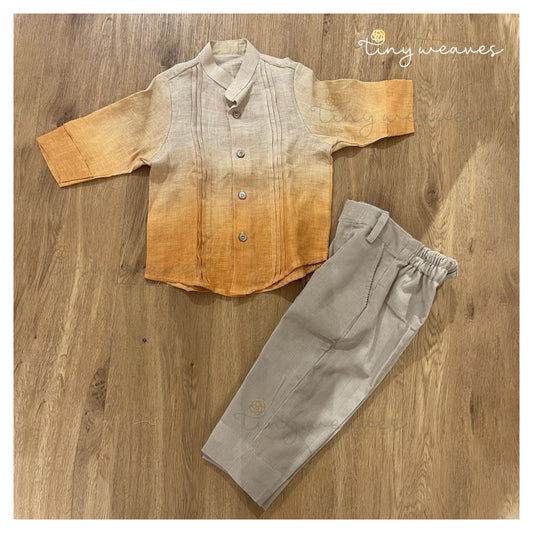 Ombre shirt [ orange ]