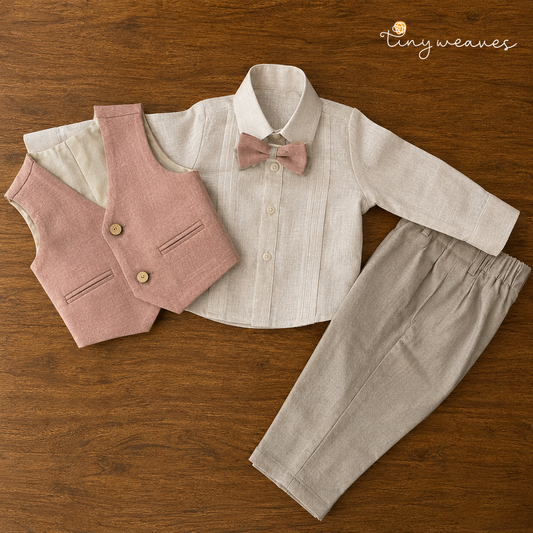 Dust Rose Classic Waistcoat Set