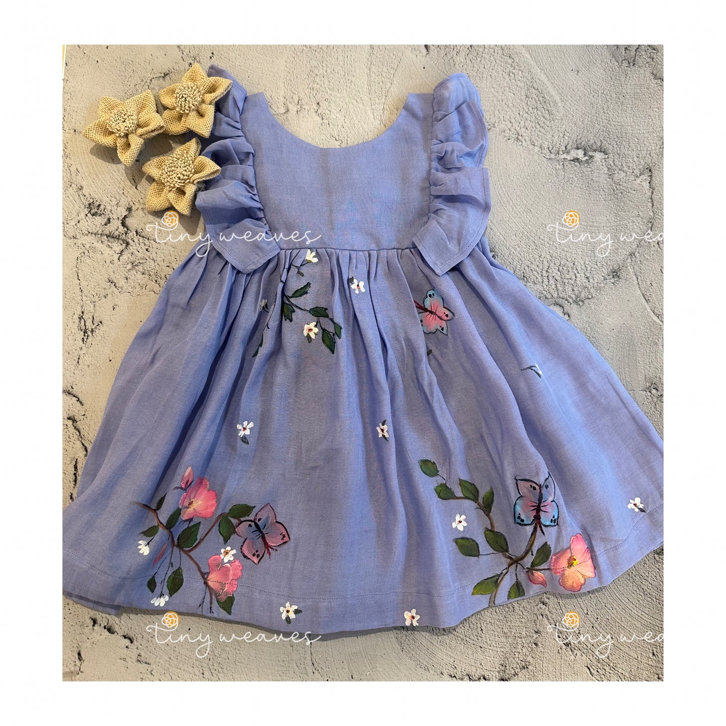 Lavender ruffle dress
