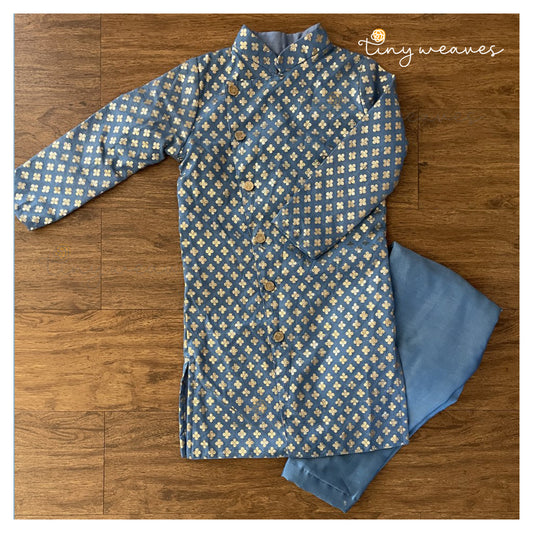 Powder blue kurta set