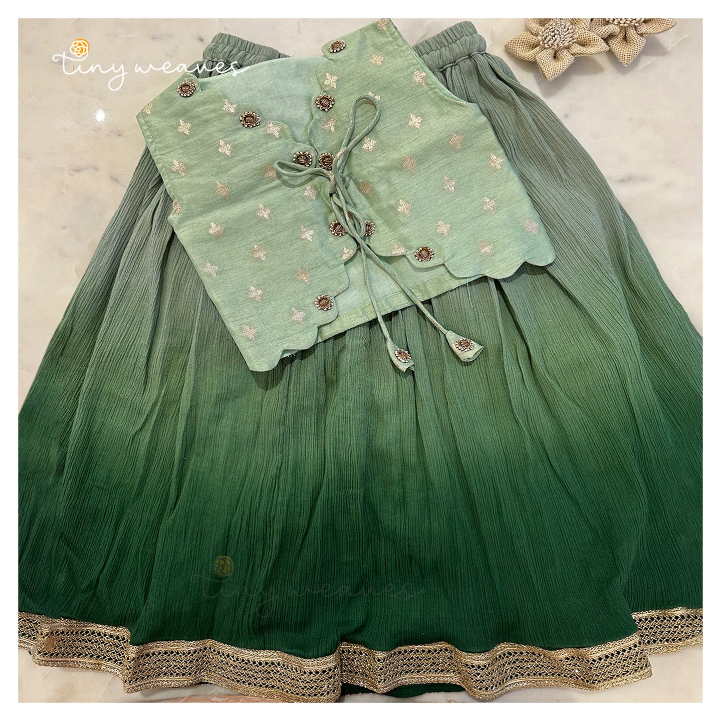 Garden Breeze Ombre Skirt Set