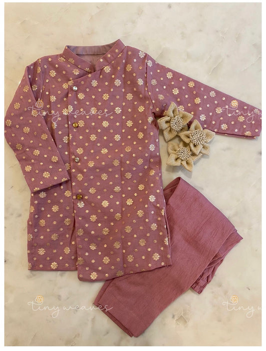 flora kurta set [ mauve]