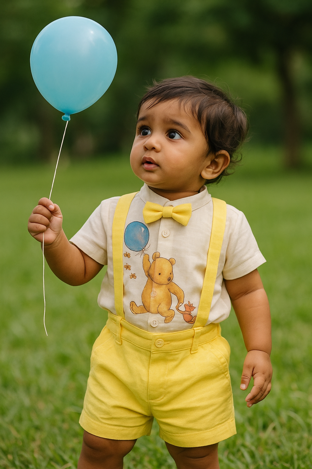 Winnie themed hand painted co-ord set