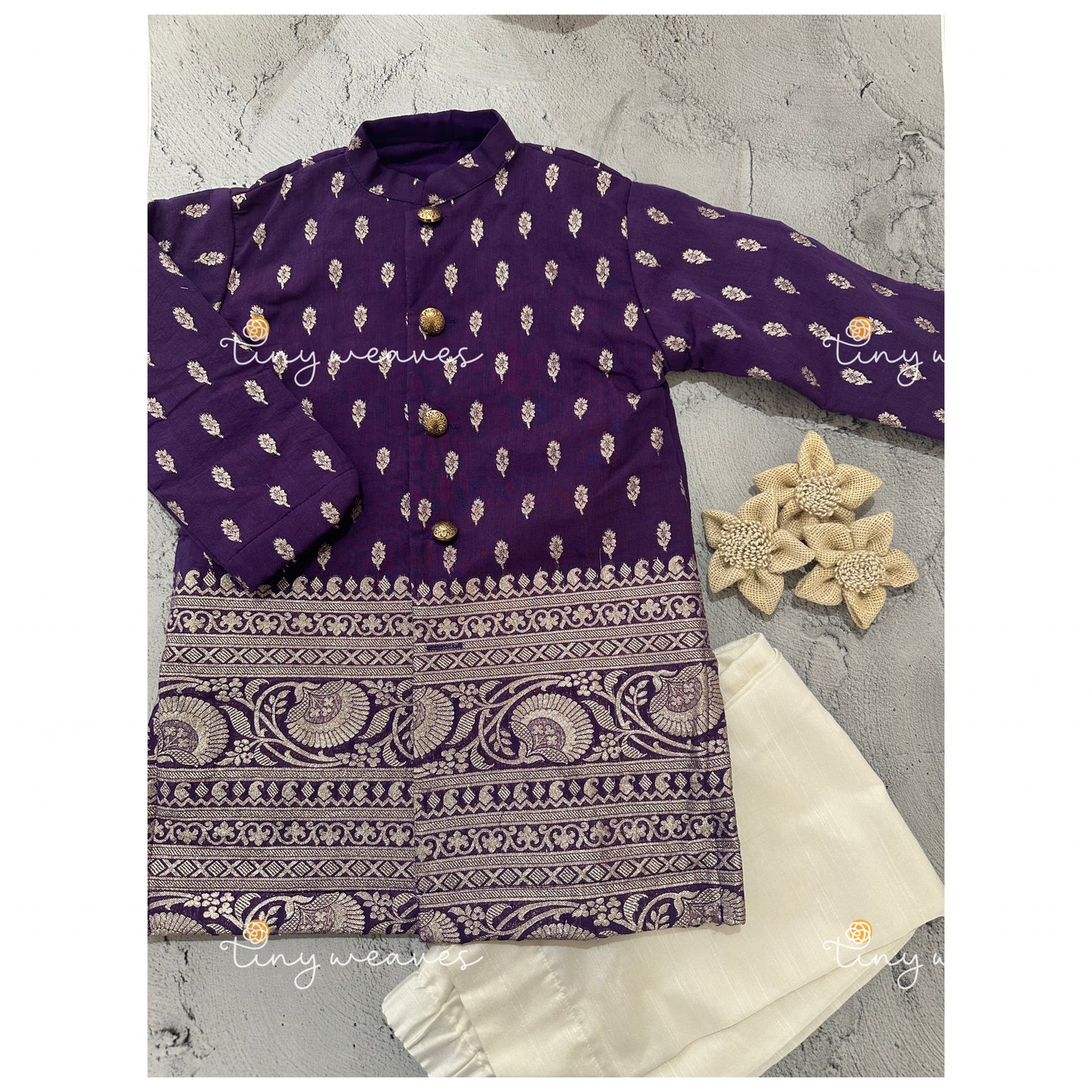 Royal kurta set [ purple]