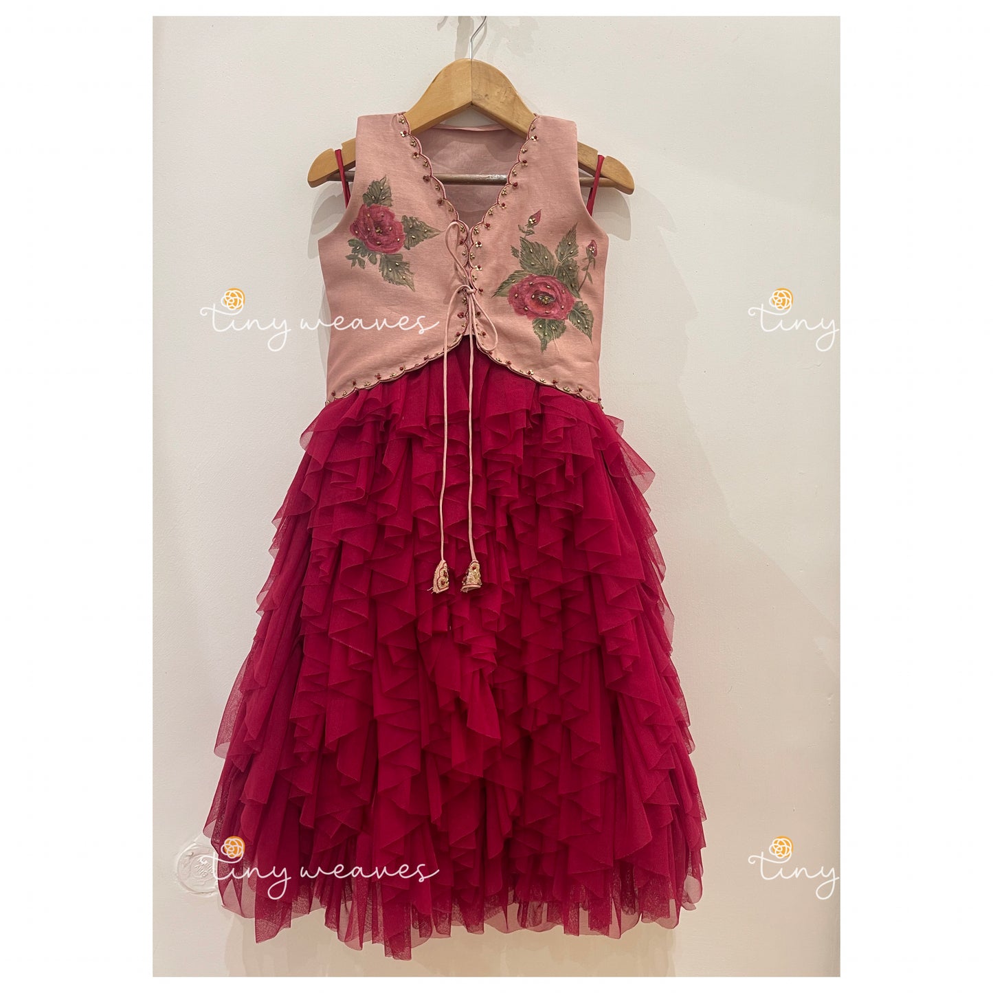 The tulle rose skirt set