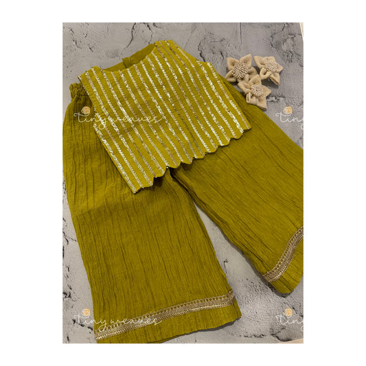 Confetti pant set [ lime green ]