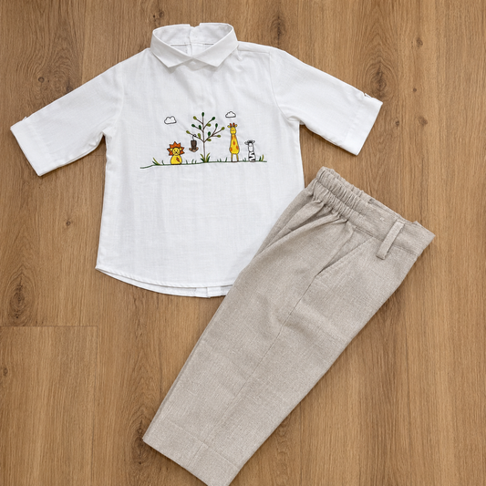 Safari Tales Embroidered Set