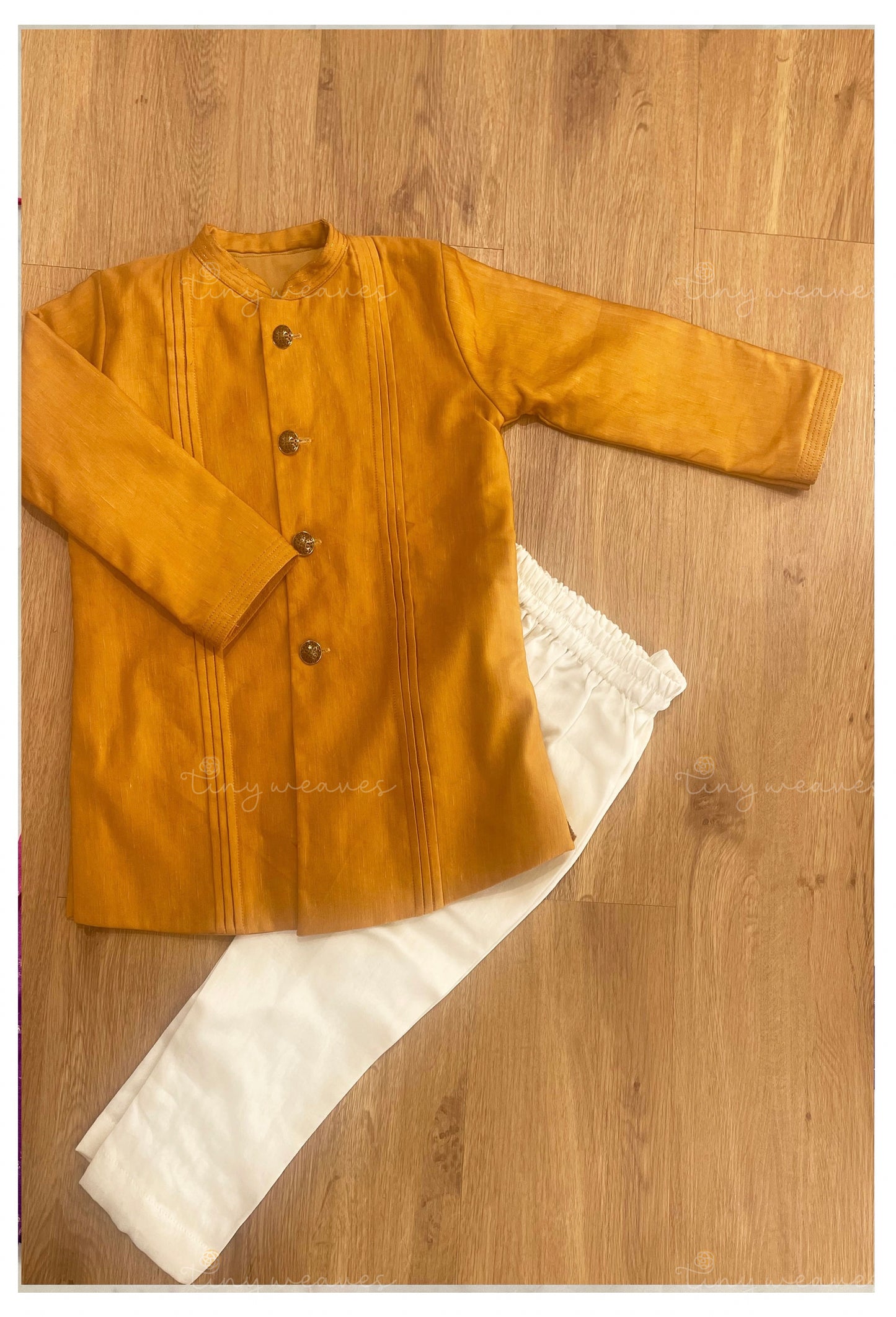 The cassata kurta set [ orange ]