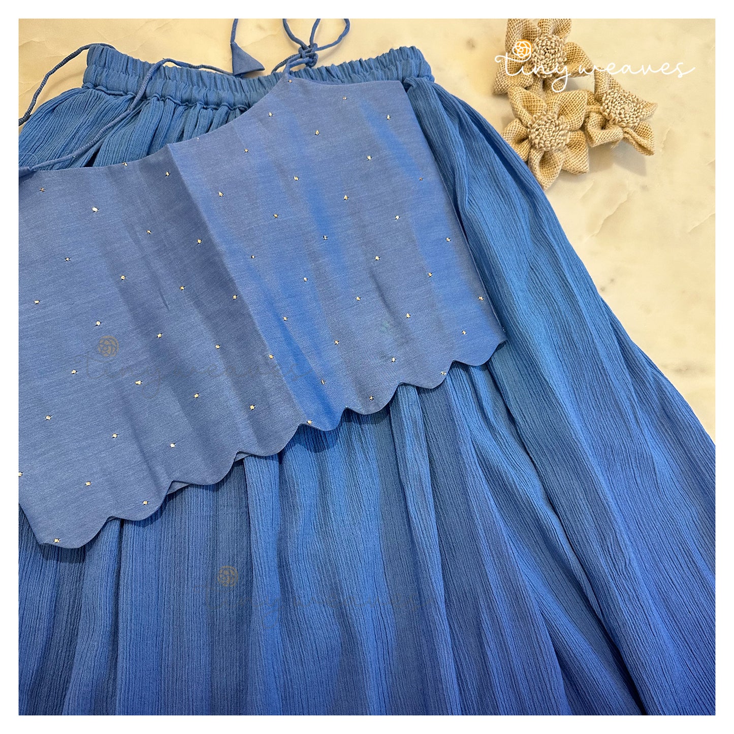Blue Ombre Skirt set