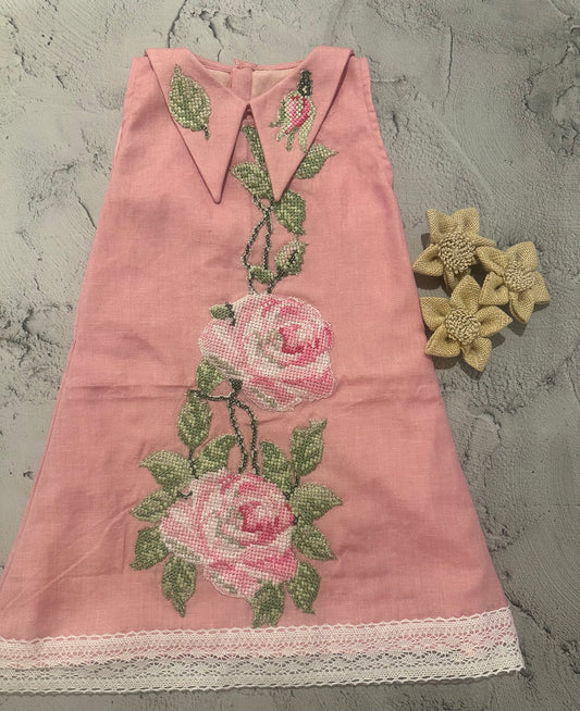 Rose creeper pink dress