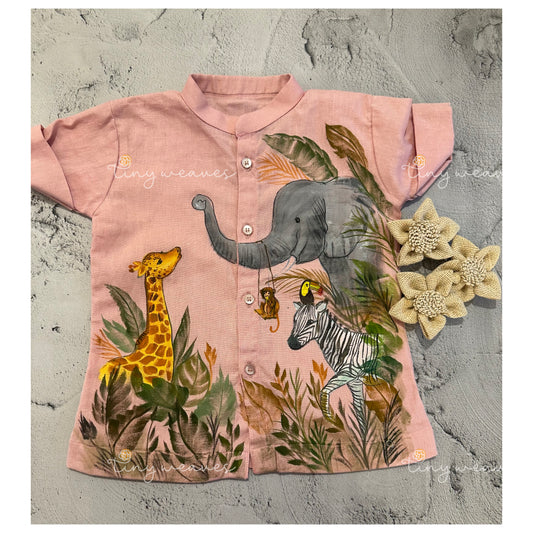 Pink animals shirt