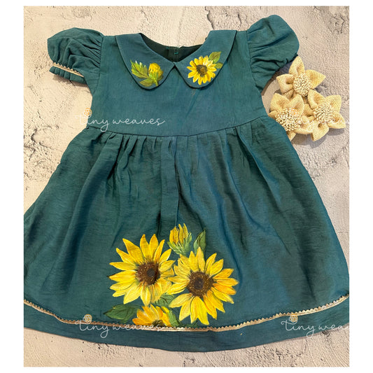 Sunflower teal dress