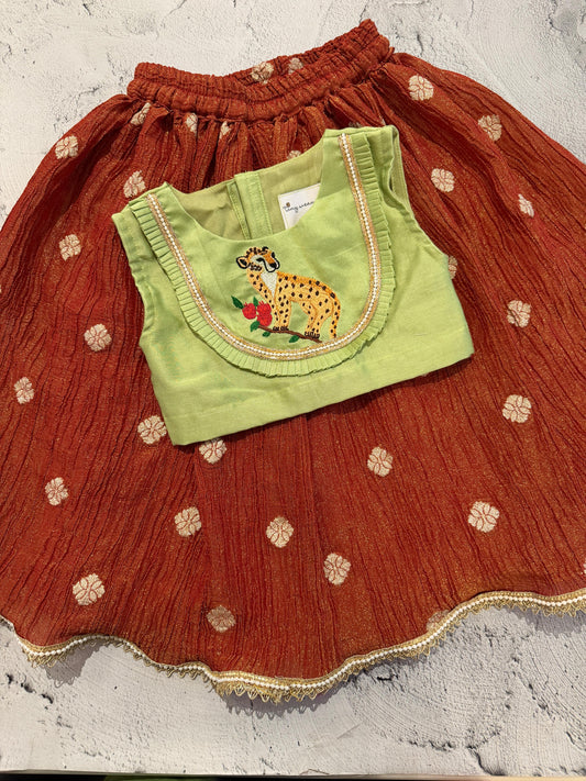 wild bloom skirt set