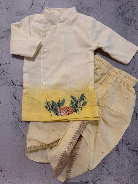 jungle kurta dhoti set
