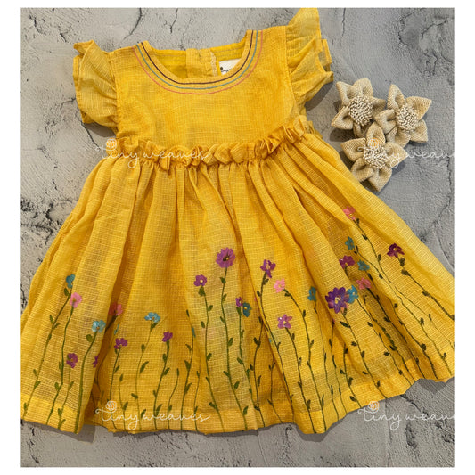 Yellow Kota floral dress