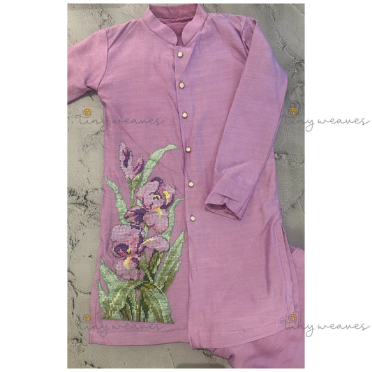 creeper lilac kurta set